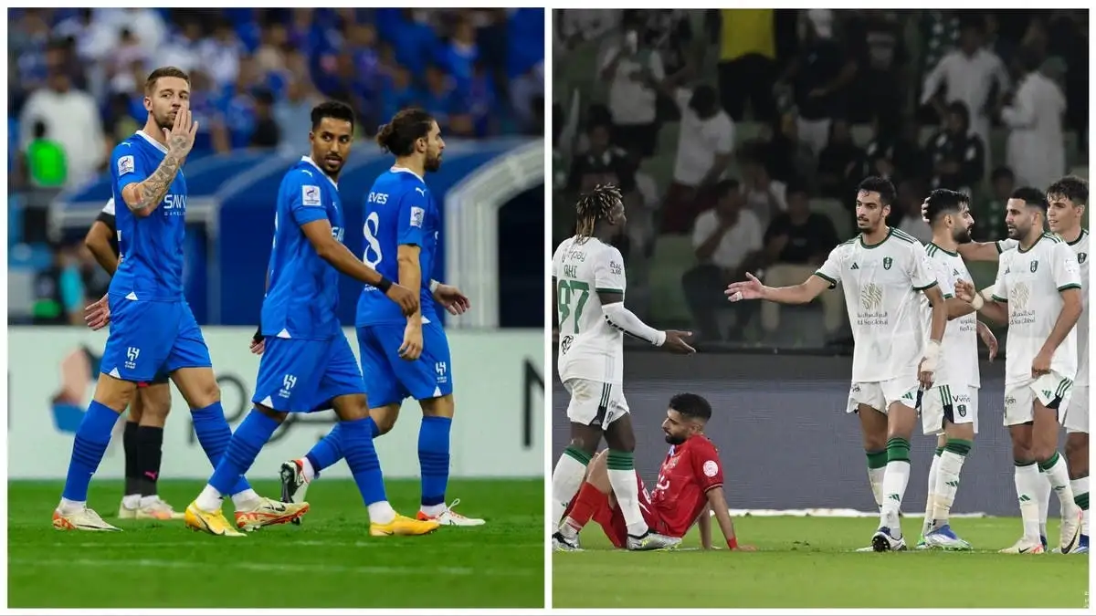 مباراة مثيرة بين الهلال والأهلي في الدوري السعودي